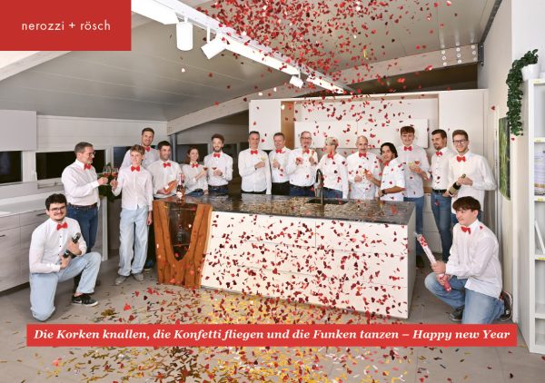 Weihnachtskarte von nerozzi + rösch 2024